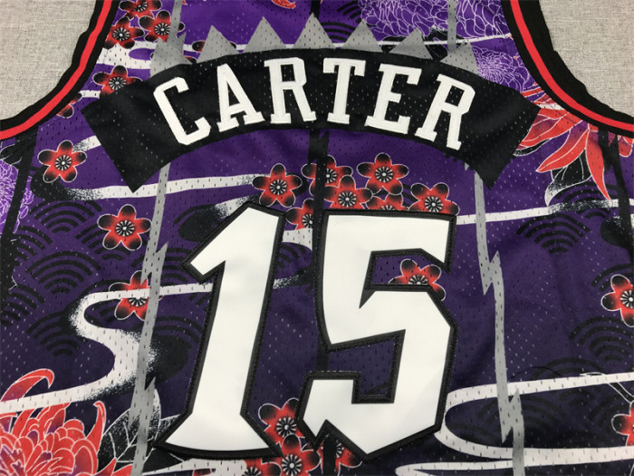 Mitchell&ness 1998-99 Toronto Raptors Rabbit Edition Basketball Shirt 15 CARTER Classic NBA Jersey