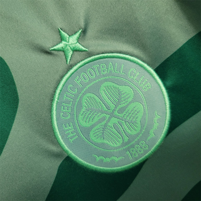 Fan Version 2023-2024 Celtic Third Away Green Soccer Jersey