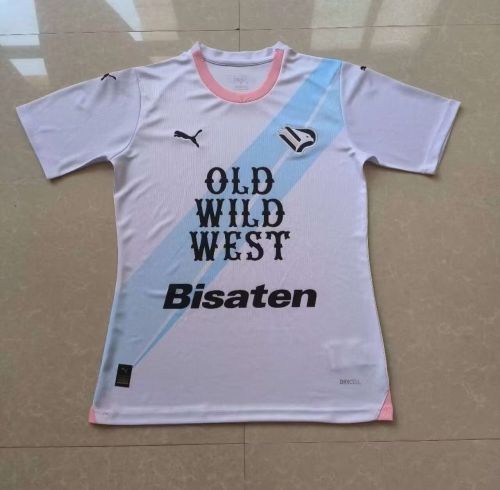 Fans Version 2023-2024 Palermo Away White Soccer Jersey Football Shirt
