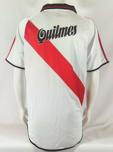 Retro Jersey 2000-2001 River Plate Home Soccer Jersey Vintage Football Shirt