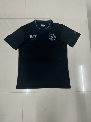 2023-2024 Napoli Black Soccer T-shirt Football Shirt