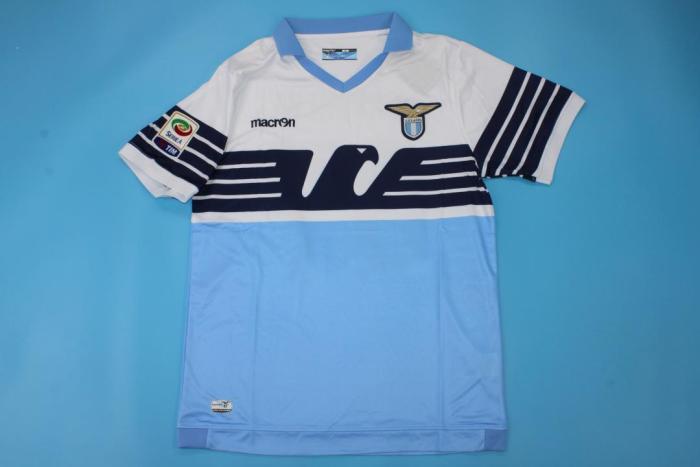 with Serie A Patch Retro Jersey 2015-2016 Lazio CANDREVA 87 Home Soccer Jersey Vintage Football Shirt