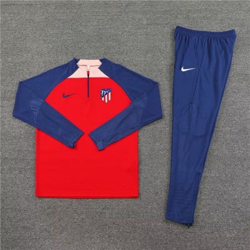 2023-2024 Atletico Madrid Red Soccer Training Sweater and Pants