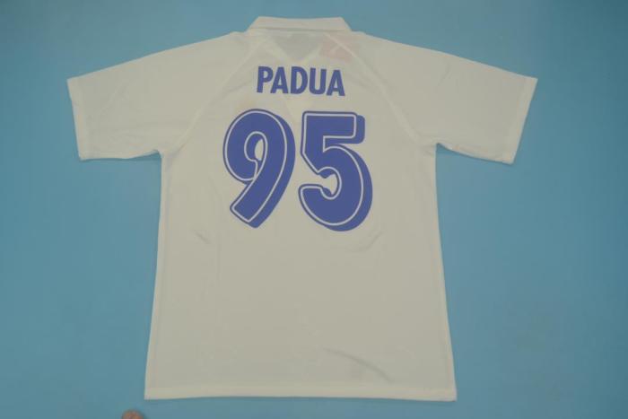 Retro Jersey 1995 Real Zaragoza 95 PADUA Home Soccer Jersey Vintage Camisetas de Futbol