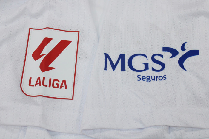 with LALIGA Patch Fan Version 2023-2024 Real Zaragoza NOVI 9 Home Soccer Jersey