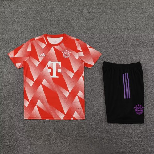 Adult Uniform 2023-2024 Bayern Munich Orange Soccer Training Jersey and Shorts
