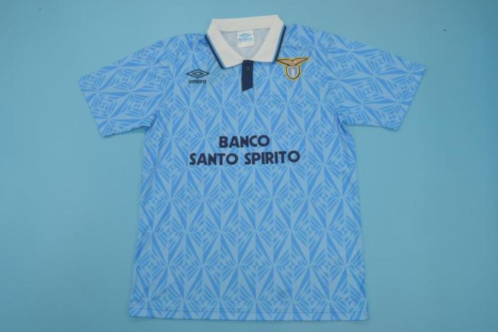 Retro Jersey 1991-1992 Lazio GASCOIGNE 10 Home Soccer Jersey Vintage Football Shirt
