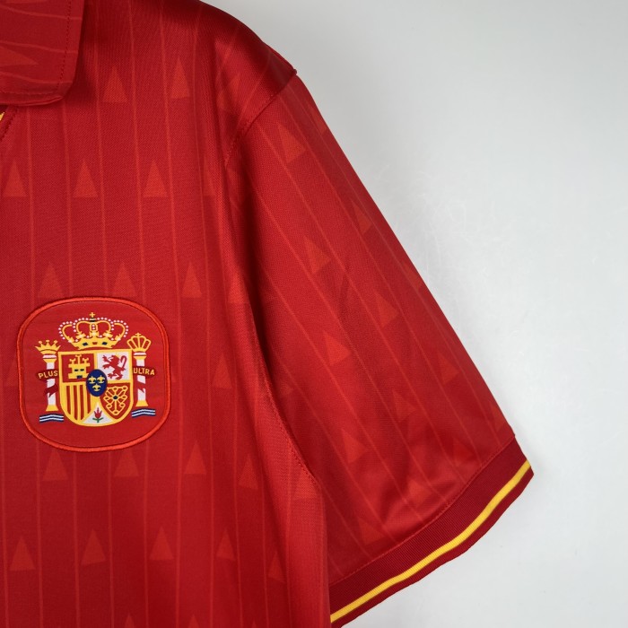 Retro Jersey 1988-1991 Spain Home Soccer Jersey Vintage Football Shirt