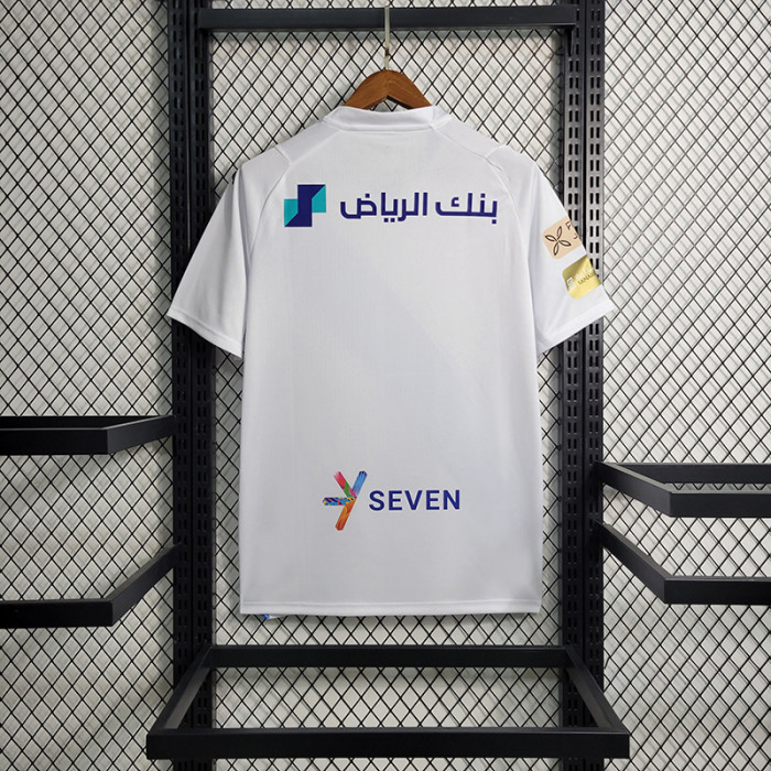 Fan Version 2023-2024 Al-Hilal Saudi Away White Soccer Jersey