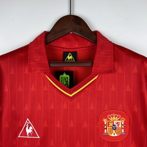 Retro Jersey 1988-1991 Spain Home Soccer Jersey Vintage Football Shirt
