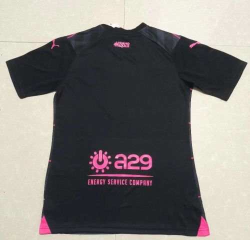 Fans Version 2023-2024 Palermo Away Black Soccer Jersey Football Shirt