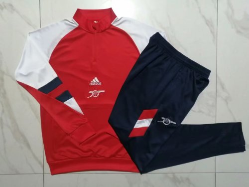 2023-2024 Arsenal White/Red Soccer Training Sweater and Pants
