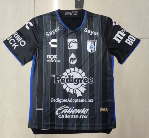 Fan Version 2023-2024 Querétaro Away Black Soccer Jersey