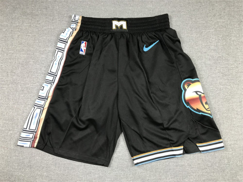 2023 Memphis Grizzlies NBA Shorts City Edition Black Basketball Shorts