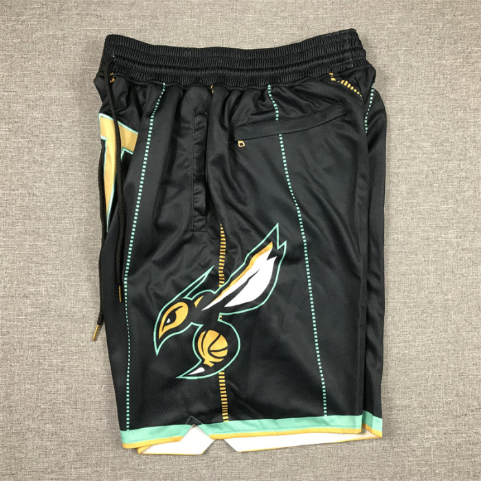 with Pocket 2023 Charlotte Hornets NBA Shorts City Edition Olive Basketball Shorts