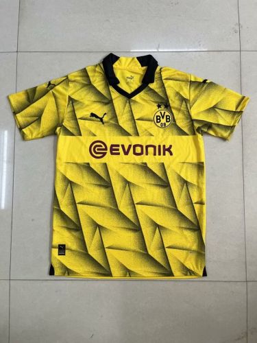 BVB Football Shirt Fans Version 2023-2024 Borussia Dortmund Third Away Yellow Soccer Jersey