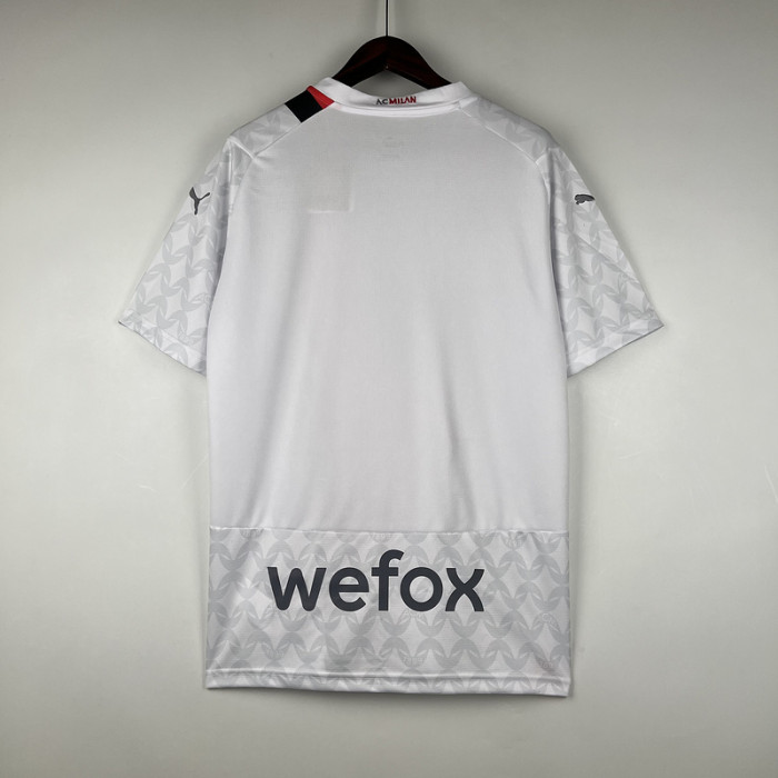 Fan Version 2023-2024 AC Milan Away White Soccer Jersey AC Futbol Shirt S,M,L,XL,2XL,3XL,4XL