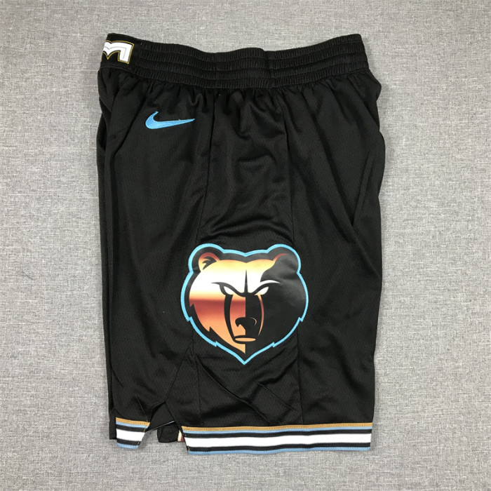 2023 Memphis Grizzlies NBA Shorts City Edition Black Basketball Shorts