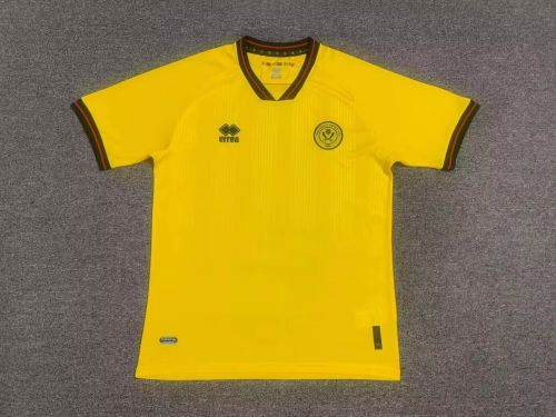 Fan Version 2023-2024 Sheffield United Away Yellow Soccer Jersey Sheffield Football Shirt