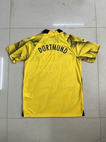 BVB Football Shirt Fans Version 2023-2024 Borussia Dortmund Third Away Yellow Soccer Jersey