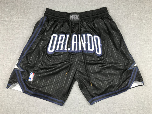 with Pocket 2023 Orlando Magic NBA Shorts City Edition Black Basketball Shorts