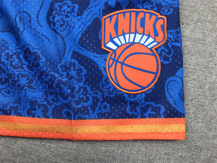 with Pocket New York Knicks NBA Shorts Tiger Edition Basketball Shorts