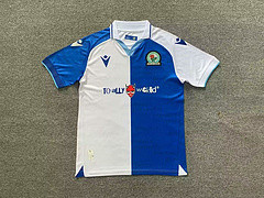 Fans Version 2023-2024 Blackburn Rovers Home Soccer Jersey Football Shirt