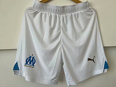 Player Version 2023-2024 Marseille Home Soccer Shorts