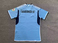 Fans Version 2023-2024 Hamburg Away Light Blue Soccer Jersey Hamburger Football Shirt