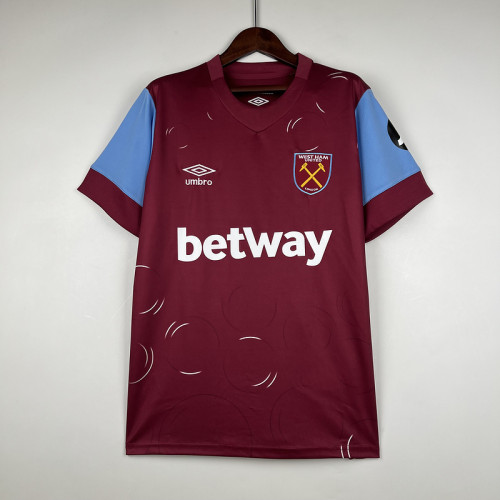 Fans Version 2023-2024 West Ham United Home Soccer Jersey Football Shirt
