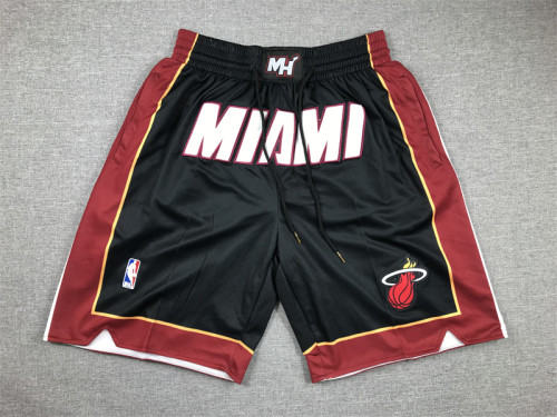 with Pocket Miami Heat NBA Shorts Black Basketball Shorts