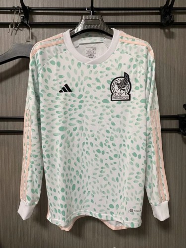 Long Sleeve 2023 Mexico Women's World Cup Away Soccer Jersey