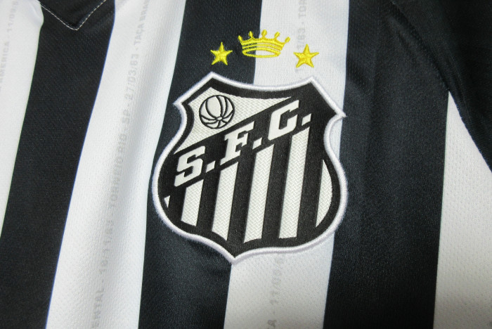 without Sponor Logo Fan Version 2023-2024 Santos Away Soccer Jersey Camisetas de Futbol