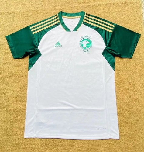 Fans Version 2023-2024 Saudi Arabia Away White Soccer Jersey Football Shirt