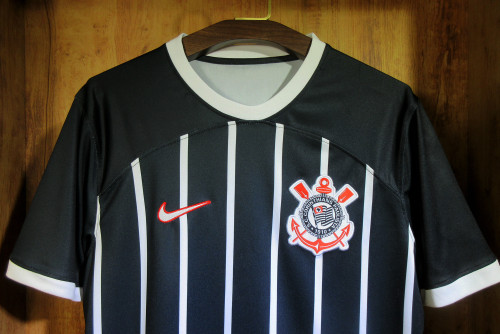 Fan Version 2023-2024 Corinthians Away Black Soccer Jersey