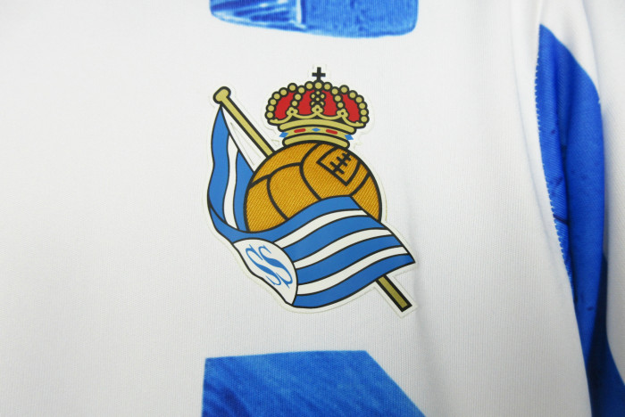 Fan Version 2023-2024 Real Sociedad Home Soccer Jersey Football Shirt