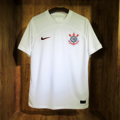 Fan Version 2023-2024 Corinthians Home Soccer Jersey Football Shirt