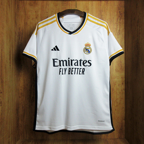 Real Camisetas de Futbol Fan Version 2023-2024 Real Madrid Home Soccer Jersey
