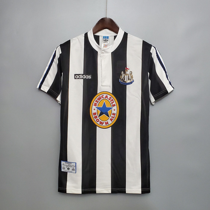 Retro Jersey 1995-1997 Newcastle United 9 SHEARER Home Soccer Jersey Vintage Football Shirt