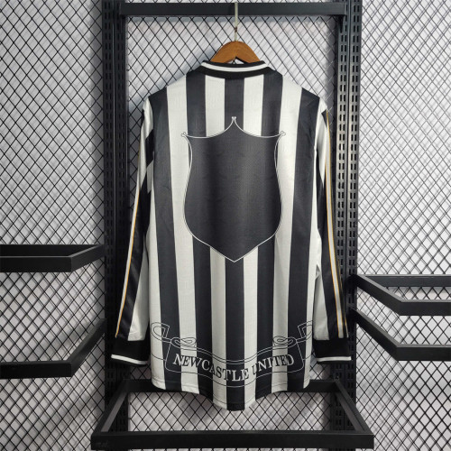 Long Sleeve Retro Jersey 1997-1999 Newcastle United Home Soccer Jersey Vintage Football Shirt