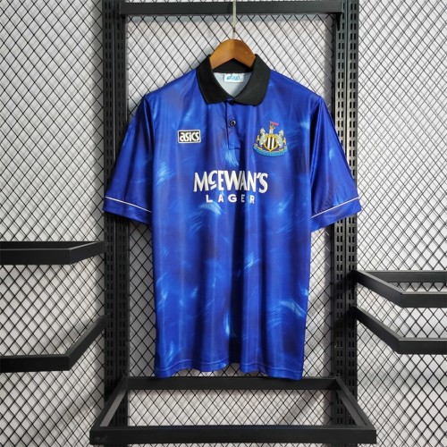 Retro Jersey 1994-1995 Newcastle United Away Blue Soccer Jersey Vintage Football Shirt
