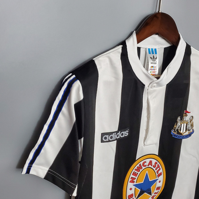 Retro Jersey 1995-1997 Newcastle United 9 SHEARER Home Soccer Jersey Vintage Football Shirt