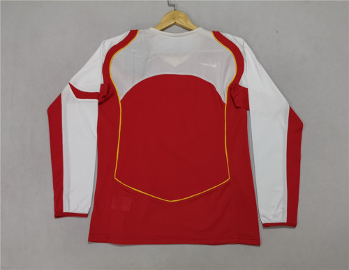 Long Sleeve Retro Jersey 2004-2005 Arsenal Home Soccer Jersey Vintage Football Shirt
