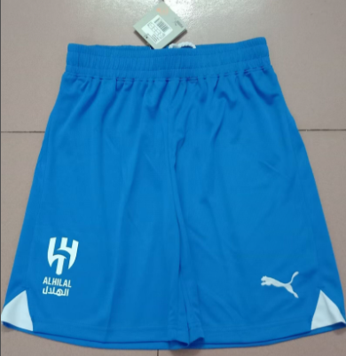 2023-2024 Al-Hilal Home Soccer Shorts Football Shorts