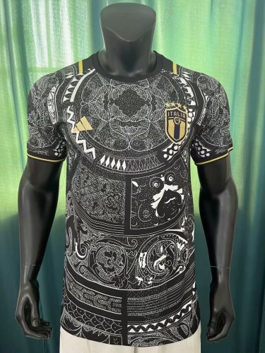 Player Version 2023-2024 Italy Special Edition Black Soccer Jersey Football Shirt
