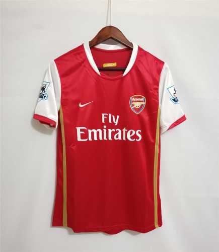with EPL Patch Retro Jersey 2006-2007 Arsenal Home Soccer Jersey Vintage Football Shirt