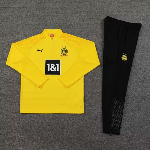 2023-2024 BVB Yellow Soccer Training Sweater and Pants