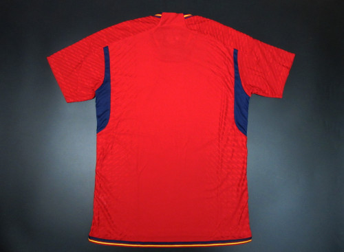 Player Version 2022 World Cup Spain Home Soccer Jersey Red Camiseta de España Football Shirt