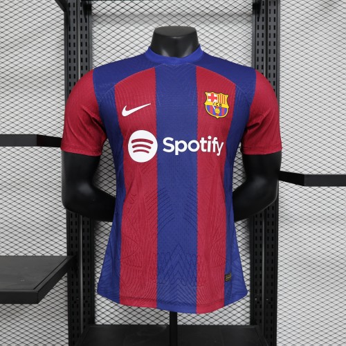 Barca Camisetas de Futbol Player Version 2023-2024 Barcelona Home Soccer Jersey