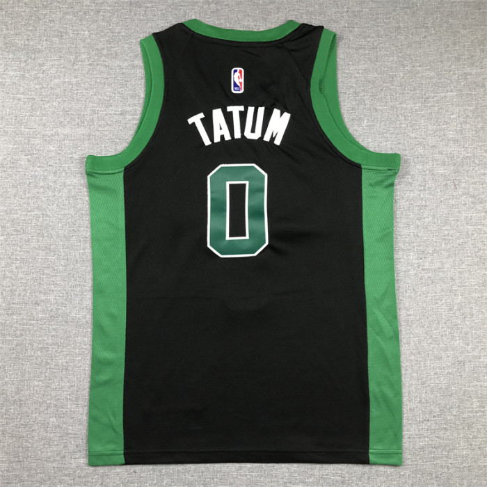 Youth Kids Basketball Shirt Boston Celtics 0 TATUM Black NBA Jersey